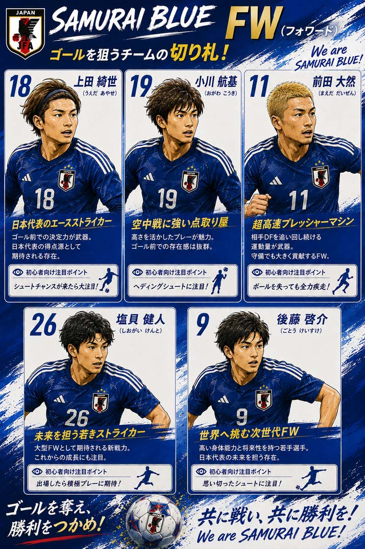 日本代表FWポスター