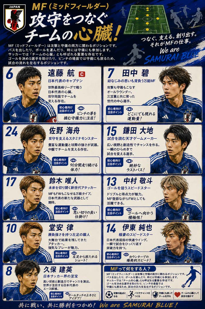 日本代表MFポスター